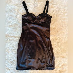 Satin mini dress